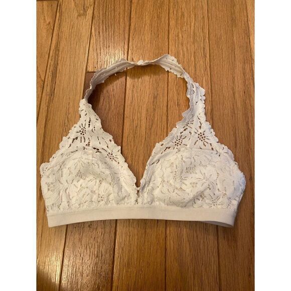 aerie Other - Aerie, women's ivory lace halter non padded bra size small